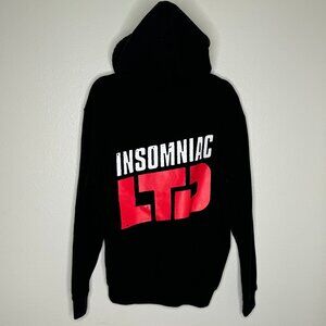 insomniac LTD black hoodie, size medium, amazing condition